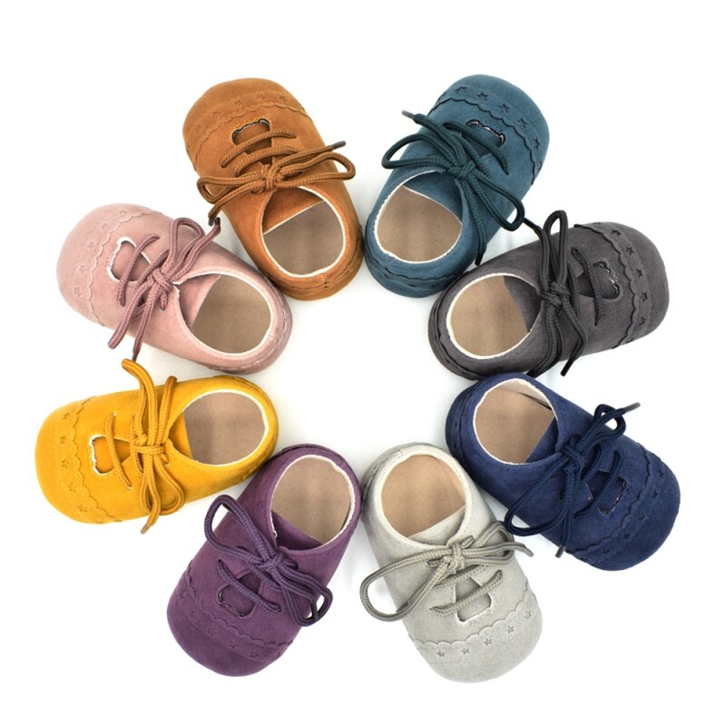 Vintage Style Lace-Up Baby Shoes